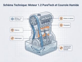 Schéma d'un moteur PureTech 1.2