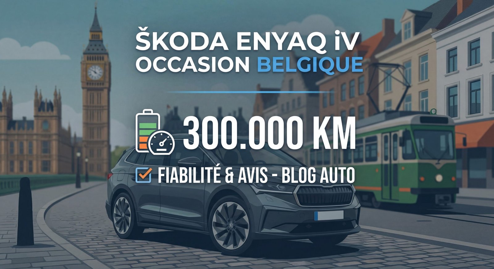 Škoda Enyaq iV : l&rsquo;électrique tchèque fiable sur le marché de l&rsquo;occasion belge