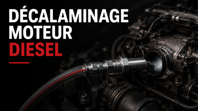 Décalaminage sur moteur diesel