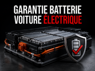 Batterie de traction de voiture électrique illustrant la garantie constructeur de 8 ans ou 160 000 km sur une voiture électrique d'occasion.