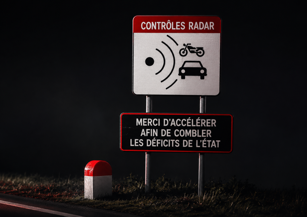 Comment contester un PV radar en Belgique ? Panneau de contrôle radar installé au bord d'une route en Belgique, illustrant les radars de vitesse et les amendes routières. 