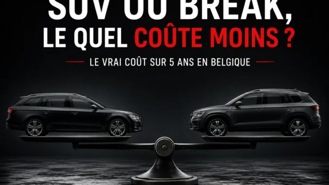 SUV ou break d’occasion en Belgique comparés sur le coût total de possession